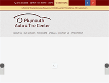 Tablet Screenshot of plymouth-auto.com